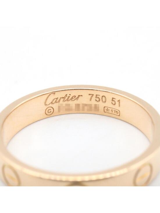 Cartier Mini Love Ring 18Kpg Pink Rose #282687C13B display picture 1